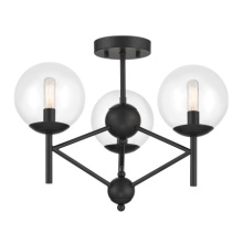 Minka-Lavery 2799-66A - 3 LIGHT, SEMI FLUSH FIXTURE IN METAL