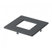 Kichler DLTSL04SBKT - Direct-to-Ceiling Slim Decorative Trim 4 inch Square Textured Black