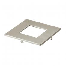 Kichler DLTSL04SNI - Direct-to-Ceiling Slim Decorative Trim 4 inch Square Brushed Nickel