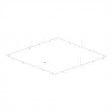  SLS4239-W - 12' x 12' 1-Tier Path Square w/ Precise & Power Precise Smooth Cylinder Luminaires