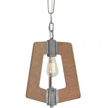  268M01SLW - Lofty 1-Lt Mini Pendant - Steel/Wheat