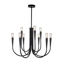  AC11929BK - Bronte Collection 9-Light Chandelier Black