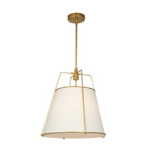  SC13363BR - Pullman Collection 3-Light Pendant Brass