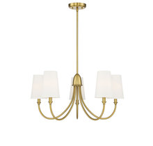  1-2540-5-322 - Cameron 5-Light Chandelier in Warm Brass