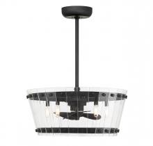 Savoy House 24-FD-8853-89 - Ventari 5-Light LED Fan D'Lier in Matte Black