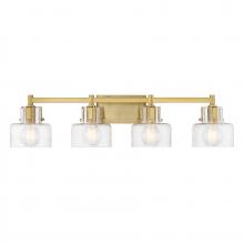  8-1030-4-322 - Dover 4-Light Bathroom Vanity Light in Warm Brass