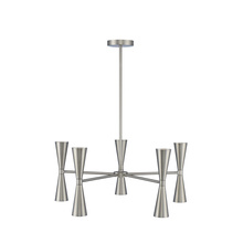  310470SN - Milo 5 Arm Chandelier with 10 Lights