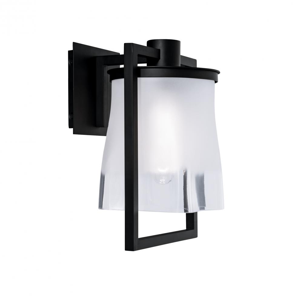 Drape Outdoor Wall Light - Matte Black