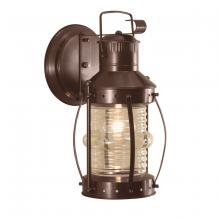 Norwell 1108-BR-CL - Seafarer Outdoor Wall Light