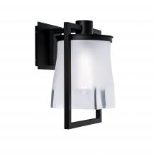 Norwell 1195-MB-FR - Drape Outdoor Wall Light - Matte Black