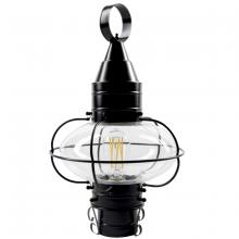 Norwell 1511-BL-CL - Classic Onion Outdoor Post Light - Black with Clear Glass