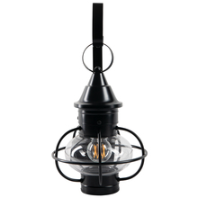  1613-BL-CL - Classic Onion Outdoor Wall Light - Black With Clear Glass