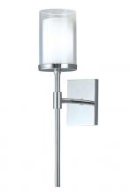 Norwell 8970-PN-CL - Kimberly Sconce - Polished Nickel