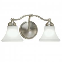Norwell 9662-BN-FL - Soleil Indoor Wall Sconce - Brushed Nickel