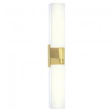 Norwell 9755-SB-MA - Artemis Vanity Wall Light - Satin Brass