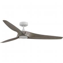 Progress P250069-151 - Manvel Collection 60 in. Three-Blade Cottage White Urban Industrial Ceiling Fan with Full function 6