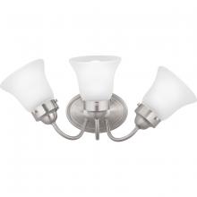  P3289-09ET - Fluted Glass Collection Three-Light Bath & Vanity