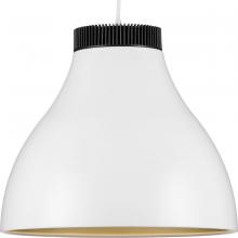 Progress P500373-028-30 - Radian LED Collection  Modern Satin White Metal Pendant