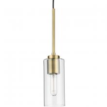  P500403-163 - Cofield Collection One-Light Vintage Brass Transitional Pendant