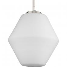  P500409-009 - Copeland Collection One-Light Brushed Nickel Mid-Century Modern Pendant