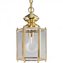 Progress P5834-10 - One-Light Beveled Glass 7-1/8" Close-to-Ceiling