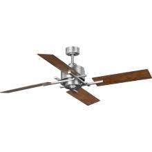 Progress P250024-081 - Bedwin Collection 56" Four-Blade Antique Nickel Ceiling Fan