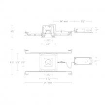  R2BSD-FCS-HZWT - Ocular 2.0 5CCT Square Downlight Trim and Remodel Housing with New Construction Frame-In Kit and D