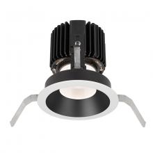  R4RD1T-W830-BKWT - Volta Round Shallow Regressed Trim with LED Light Engine