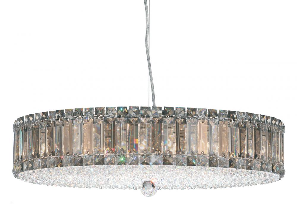 Plaza 21 Light 120V Pendant in Polished Stainless Steel with Clear Radiance Crystal