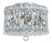 Schonbek 1870 6690R - Plaza 4 Light 120V Flush Mount in Polished Stainless Steel with Clear Radiance Crystal