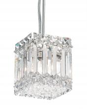Schonbek 1870 2245R - Quantum 2 Light 120V Mini Pendant in Polished Stainless Steel with Clear Radiance Crystal