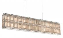Schonbek 1870 2267R - Quantum 17 Light 120V Linear Pendant in Polished Stainless Steel with Clear Radiance Crystal
