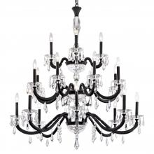 Schonbek 1870 S7620N-48R - Napoli 20 Light 120V Chandelier in Antique Silver with Clear Radiance Crystal