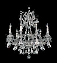  6949-48H - Sophia 9 Light 120V Chandelier in Antique Silver with Clear Heritage Handcut Crystal