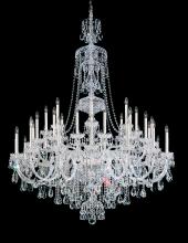  3612-40R - Sterling 45 Light 120V Chandelier in Polished Silver with Clear Radiance Crystal