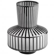  10875 - Lined Up Vase|Black-MD