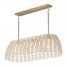  22483SWGLD - Macrame-Linear Pendant