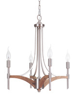 Craftmade 40324-BNKWB - 4 Light Chandelier