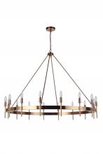  54316-SB - Larrson 16 Light Chandelier in Satin Brass