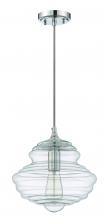  P610CH1 - 1 Light Mini Pendant with Cord in Chrome