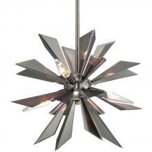 Crystorama 1525-MC - Crystorama Galaxy 4 Light Midnight Chrome Mini Chandelier