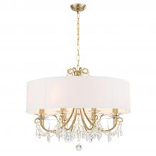  6628-VG-CL-MWP - Othello 8 Light Vibrant Gold Chandelier