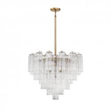  ADD-312-AG-CL - Addis 12 Light Aged Brass Chandelier