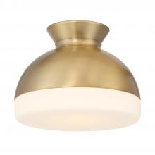  GID-4000-VG - Brian Patrick Flynn Gidget 1 Light Vibrant Gold Flush Mount