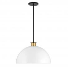  GIG-815-BK-AG - Gigi 1 Light Black + Aged Brass Chandelier