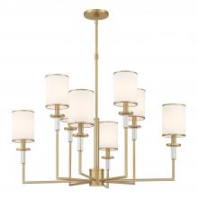  HAT-478-VG - Hatfield 8 Light Vibrant Gold Chandelier