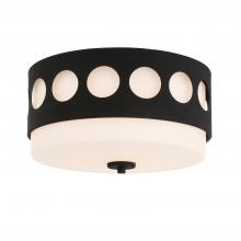  KIR-B8100-BF - Kirby 2 Light Black Forged Flush Mount