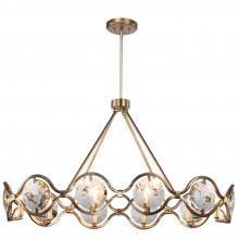  QUI-7629-DT - Quincy 10 Light Distressed Twilight Chandelier