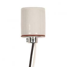  80/1316 - Keyless Porcelain Socket With 1/8 IPS Cap; 36" AWM B/W 150C; CSSNP Screw Shell; Glazed; 660W;