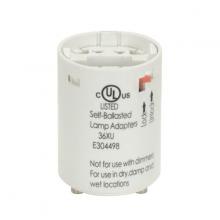  80/2075 - Smooth Phenolic Electronic Self-Ballasted CFL Lampholder; 277V, 60Hz, 0.23A; 18W G24q-2 And GX24q-2;